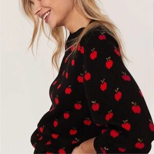 kate spade Black and Red Apple Sweater